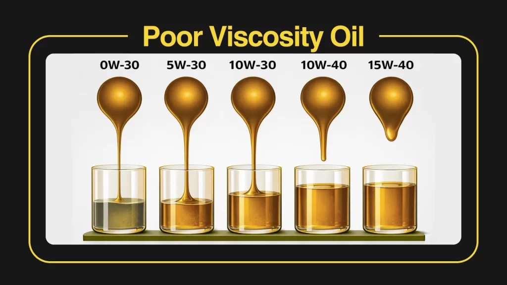 Poor Viscosity oil